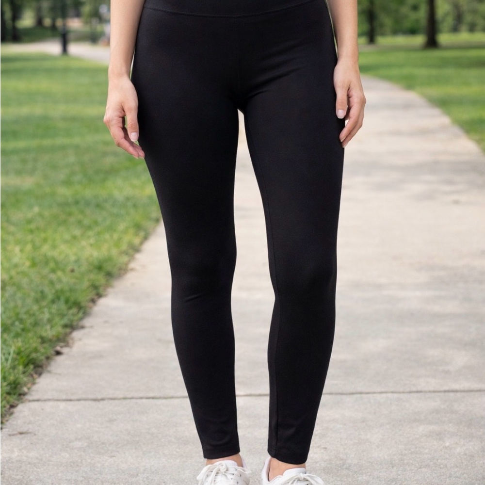Classic High-Waist Black Leggings